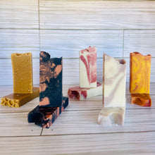 Load image into Gallery viewer, Soaps, black rose, Honey Oats &amp; Turmeric, Orange Hibiscus, Himalayan Salt, Lavender
