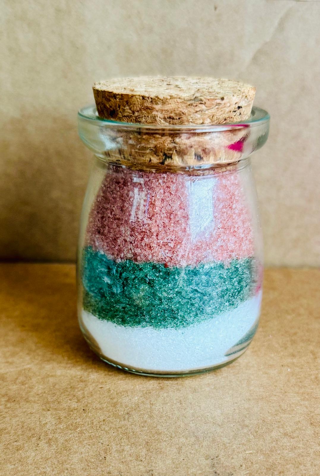 Holiday Bath Salts - Made with Epsom Salt & scented with essential oils - Gift for her - Christmas Gift Idea