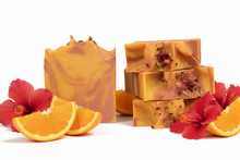 Load image into Gallery viewer, Sweet Orange Hibiscus Soap Bar
